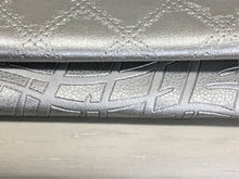 Load image into Gallery viewer, Heavy Duty Commercial Silver Geometric Silver Abstract Grey Silk Faux Leather Upholstery Vinyl