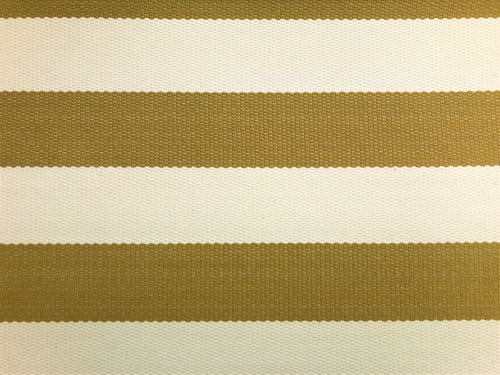 Designer Woven Rustic Mustard Brown Beige Cream Off White Stripe Geometric Water & Stain Resistant Upholstery Fabric