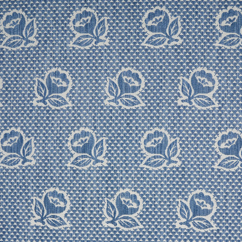 Schumacher Fleurette Fabric 82190 / Denim
