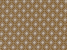 Load image into Gallery viewer, Heavy Duty Geometric Diamond Gold Brown Ivory Upholstery Drapery Fabric