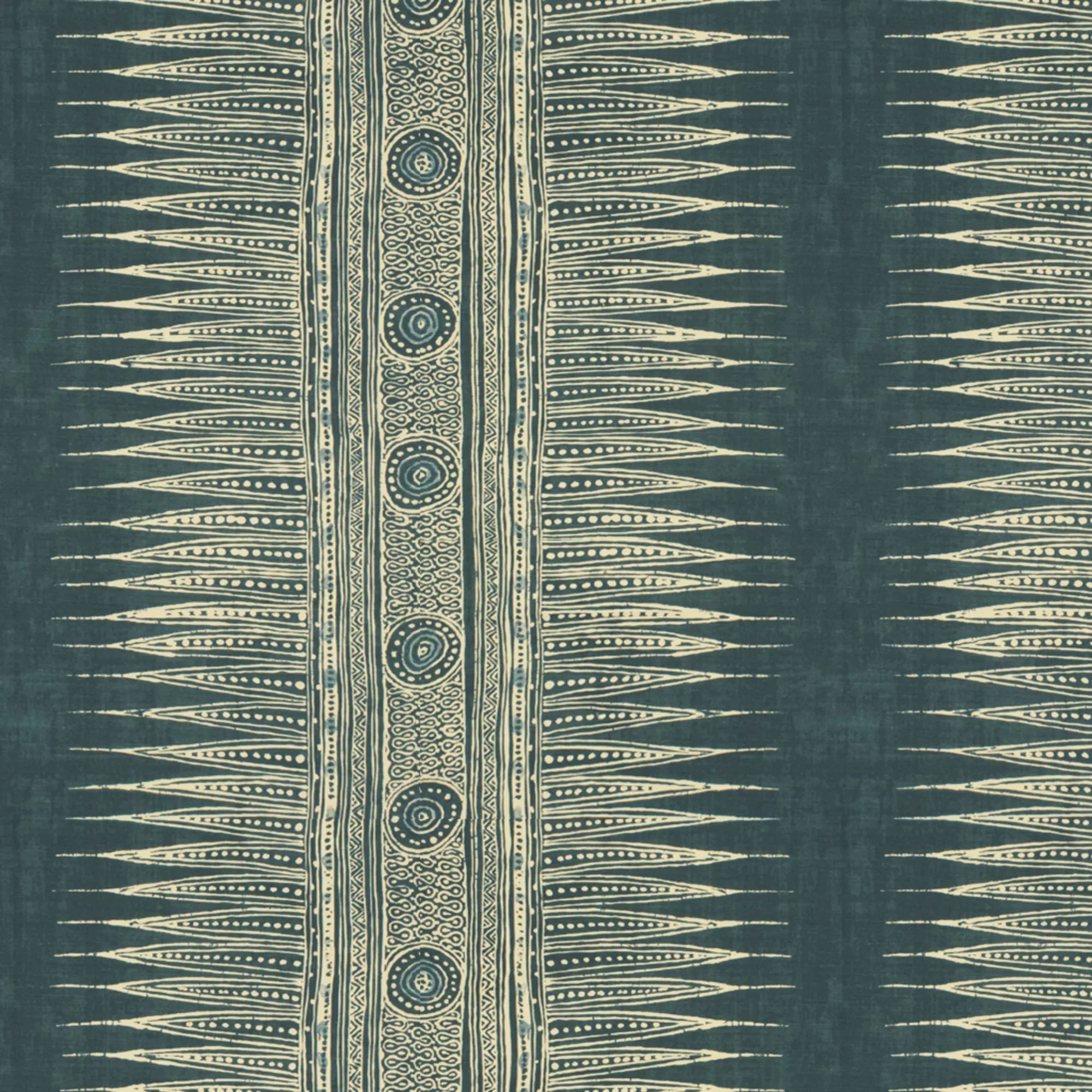 Lee Jofa Indian Zag Fabric Indigo | Fabric Bistro | Columbia