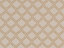 Load image into Gallery viewer, Champagne Beige Trellis Diamond Upholstery Drapery Fabric