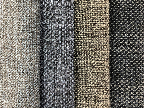 Crypton Stain Water Resistant Mid Century Modern Tweed Chenille Navy Gray Blue Upholstery Fabric RMCR VII