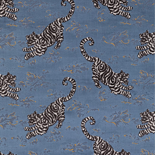 Lee Jofa Bongol Velvet Fabric / Sapphire