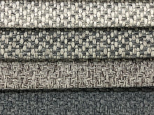 Load image into Gallery viewer, 2 Yds Min Designer Woven MCM Mid Century Modern Tweed Light Gray Grey Slate Upholstery Fabric ETX-Empire