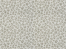 Load image into Gallery viewer, Linen Rayon Cheetah Leopard Animal Print Taupe Greige Ivory Drapery Fabric