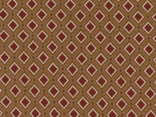 Load image into Gallery viewer, Heavy Duty Geometric Diamond Burgundy Red Ivory Gold Upholstery Drapery Fabric