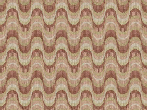 Italian Heavy Duty Art Deco Geometric Blush Mauve Beige Upholstery Fabric