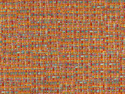 Water & Stain Resistant Blue Orange Teal Green Red MCM Tweed Upholstery Fabric