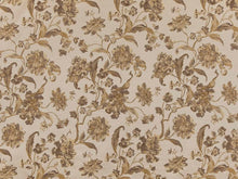 Load image into Gallery viewer, Heavy Duty Floral Beige Ivory Gold Brown Upholstery Drapery Fabric