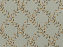Load image into Gallery viewer, Heavy Duty Leaf Brocade Aqua Blue Beige Green Upholstery Drapery Fabric