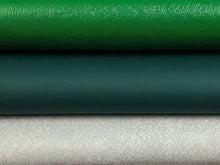 Load image into Gallery viewer, Heavy Duty Shamrock Pine Green Coin Grey Vegan Faux Leather Marine Upholstery Vinyl