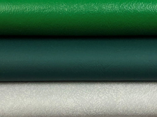 Heavy Duty Shamrock Pine Green Coin Grey Vegan Faux Leather Marine Upholstery Vinyl