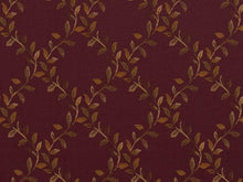 Load image into Gallery viewer, Heavy Duty Leaf Brocade Plum Purple Gold Beige Green Upholstery Drapery Fabric