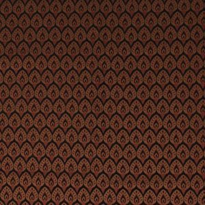 Art Decor Black Brown Chenille Upholstery Fabric / Amber FT11