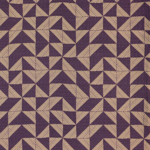 3 Colors Graphic Geometric Upholstery Fabric Black Gray Blue Purple / FT14