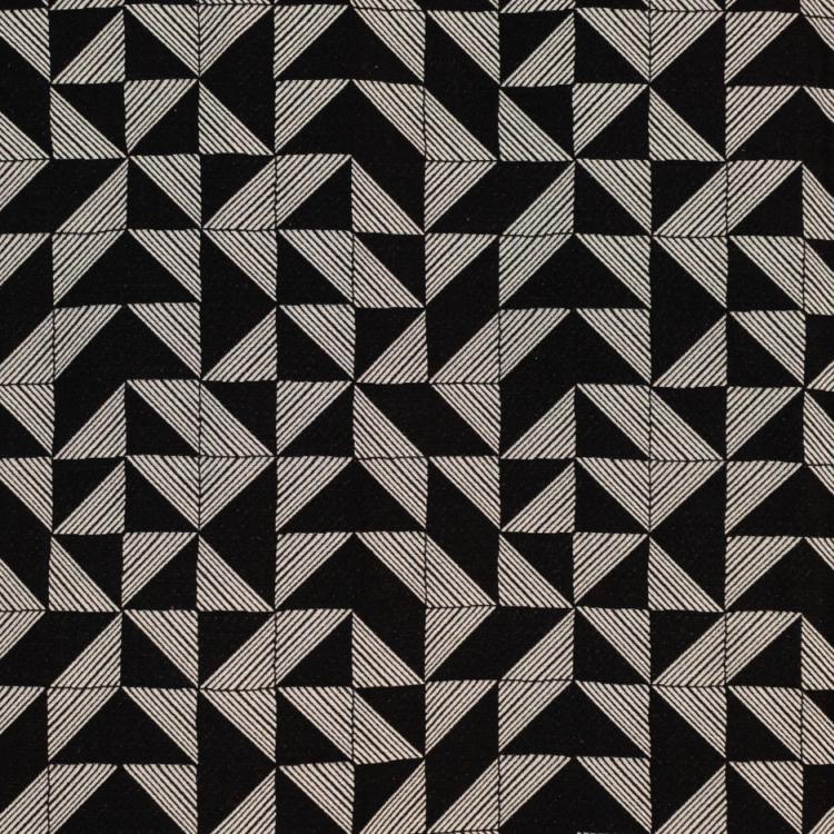3 Colors Graphic Geometric Upholstery Fabric Black Gray Blue Purple / FT14