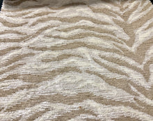 Load image into Gallery viewer, 3 Colors Tiger Cat Animal Chenille Upholstery Fabric Beige Cream Gray Black / RMIL13