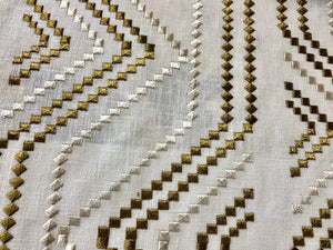 5 Colors Embroidered Drapery Fabric Ivory Blue Red Beige Black Green / RMIL13