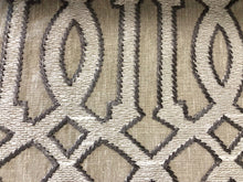 Load image into Gallery viewer, 4 Colors Embroidered Trellis Drapery Fabric Beige Ivory Gray Cream / RMIL13
