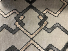 Load image into Gallery viewer, 3 Colors Geometric Embroidered Drapery Fabric Beige Gray Blue Green / RMIL13