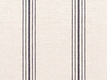 Load image into Gallery viewer, Crypton Water &amp; Stain Resistant Nautical Stripe Dark Navy Blue Light Cream Upholstery Fabric