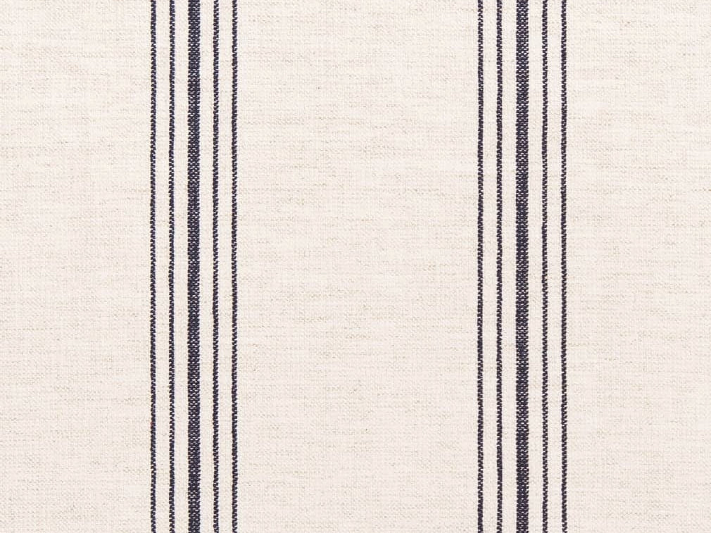 Crypton Water & Stain Resistant Nautical Stripe Dark Navy Blue Light Cream Upholstery Fabric