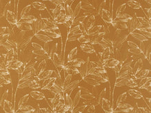 Load image into Gallery viewer, Heavy Duty Mustard Gold Cream Leaf Pattern Botanical Upholstery Drapery Fabric