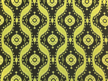 Load image into Gallery viewer, Kravet Medina Wasabi Brown Olive Chartreuse Green Ethnic Tribal Ikat Medallion Water Resistant Upholstery Fabric