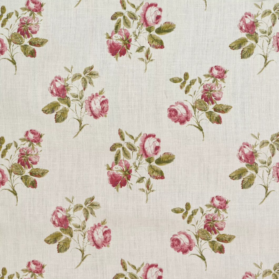 Lee Jofa Simsbury Fabric / Rose/Green