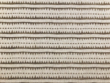 Load image into Gallery viewer, Italian Opuzen Tribal Chic Linen Blend Geometric Ethnic Stripe Abstract Gray Bronze Metallic Upholstery Fabric