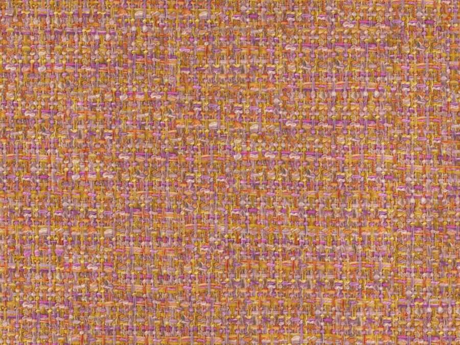Water & Stain Resistant Mauve Pink Lilac Yellow MCM Tweed Upholstery Fabric