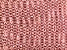 Load image into Gallery viewer, Designer Ruby Red Beige Woven Geometric Art Deco Upholstery Fabric
