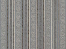 Load image into Gallery viewer, French Blue Grey Silver Stripe Upholstery Drapery Fabric