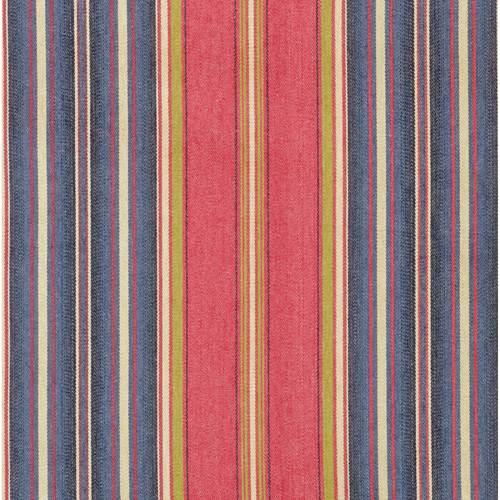 Lee Jofa Windsor Stripe Fabric / Red Blue