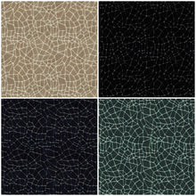 Load image into Gallery viewer, Abstract Geometric Beige Black Navy Blue Teal Cut Velvet Upholstery Fabric