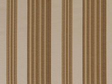 Load image into Gallery viewer, Heavy Duty Stripe Beige Gold Brown Upholstery Drapery Fabric
