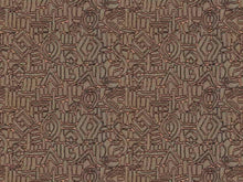 Load image into Gallery viewer, Designer Rose Grey Abstract Art Deco Geometric Cut Velvet Upholstery Fabric