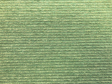 Load image into Gallery viewer, Designer Sage Green Beige Chenille Stripe Water &amp; Stain Resistant Textured Upholstery Fabric
