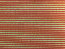 Load image into Gallery viewer, Coral Red Green Beige Chenille Stripe Upholstery Drapery Fabric