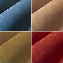 Load image into Gallery viewer, Heavy Duty Blue Beige Wheat Red Faux Suede Upholstery Drapery Fabric