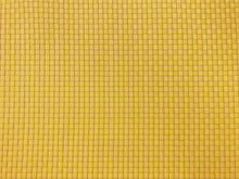 Load image into Gallery viewer, Sunshine Yellow Small Scale Basketweave Geometric Matelasse Check Upholstery Drapery Fabric