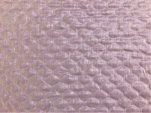 Load image into Gallery viewer, Designer Lilac Belgian Linen Quilted Matelasse Diamond Trellis Upholstery Fabric