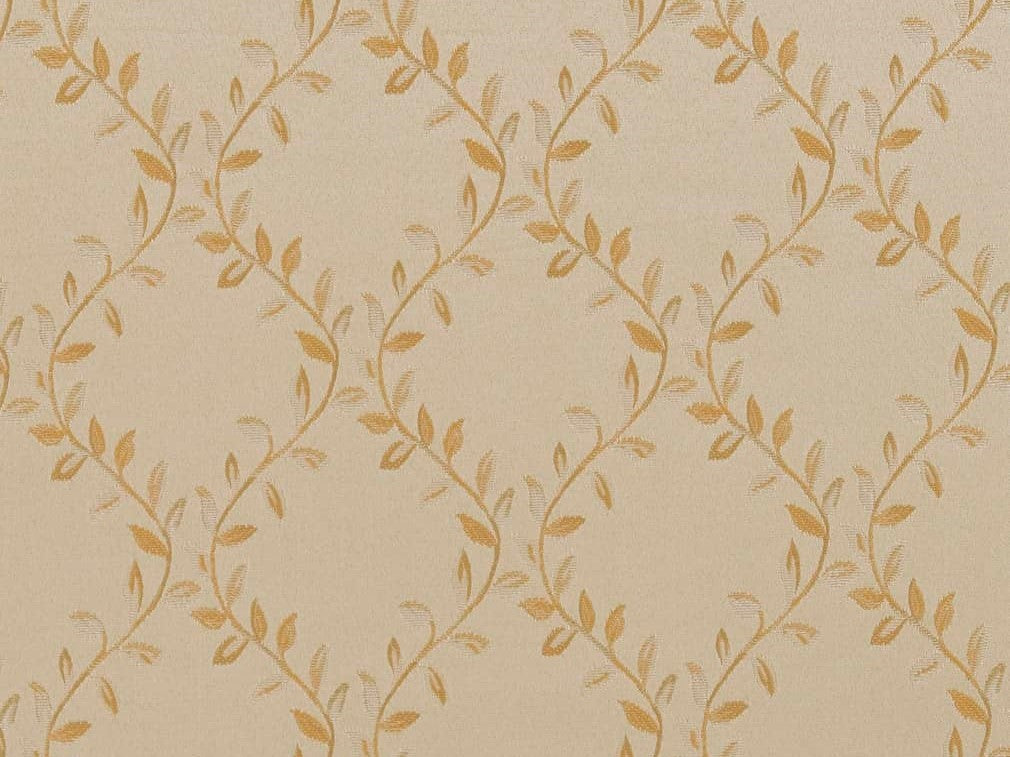 Heavy Duty Leaf Brocade Ivory Wheat Beige Off White Upholstery Drapery Fabric