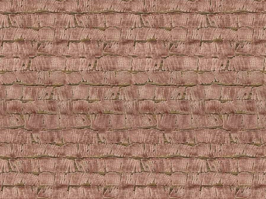 Designer Mauve Beige Abstract Cut Velvet Upholstery Fabric