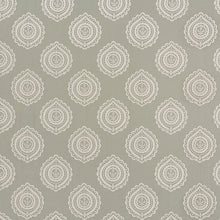Load image into Gallery viewer, SCHUMACHER OLANA LINEN EMBROIDERY FABRIC 70200 / HAZE