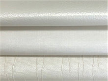 Load image into Gallery viewer, Heavy Duty Commercial Cream Ivory Linen Crinkled Ivory Faux Leather Upholstery Vinyl