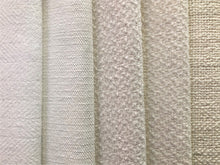 Load image into Gallery viewer, Crypton Stain Water Resistant Mid Century Modern Herringbone Tweed Chenille Ivory White Cream Beige Upholstery Fabric RMCR I