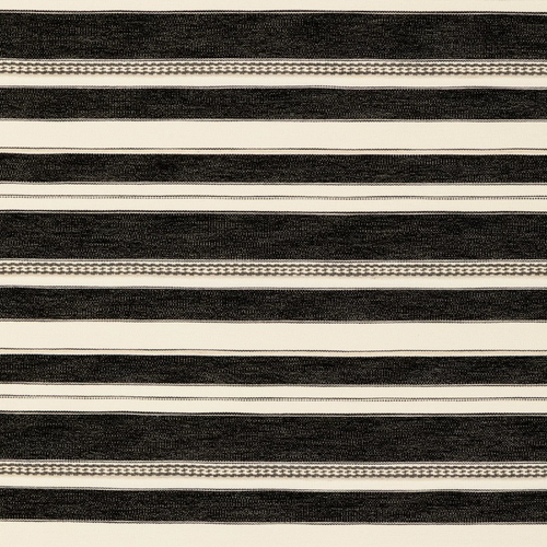 Lee Jofa Entoto Stripe Fabric / Ivory/Black