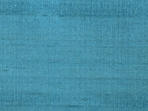 Teal Pure Silk Upholstery Drapery Fabric